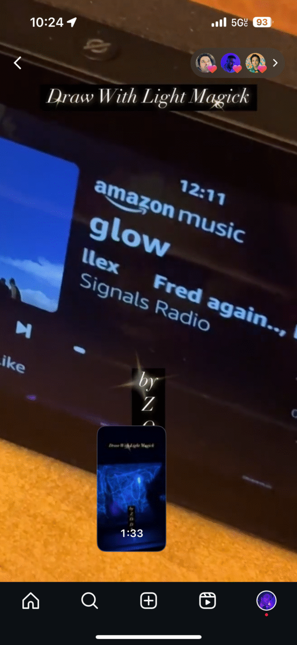 Draw with Laser Light on Van Gogh Starry Night